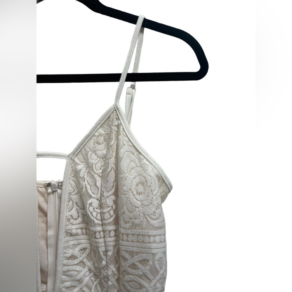 TOBI “Out for the Day” Plunging bodycon mini dress in ivory white, NWT! Size M - Picture 4 of 11